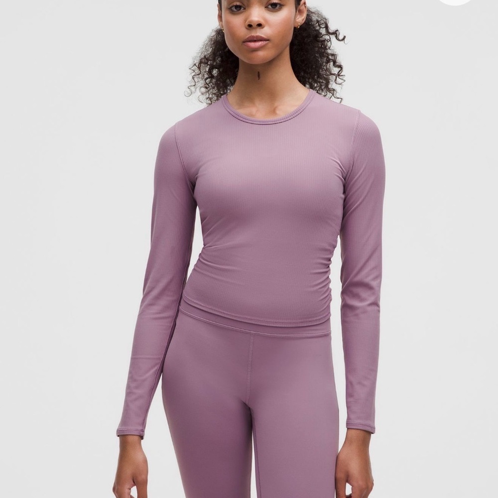 All It Takes Back-Twist Ribbed Long-Sleeve Shirt
